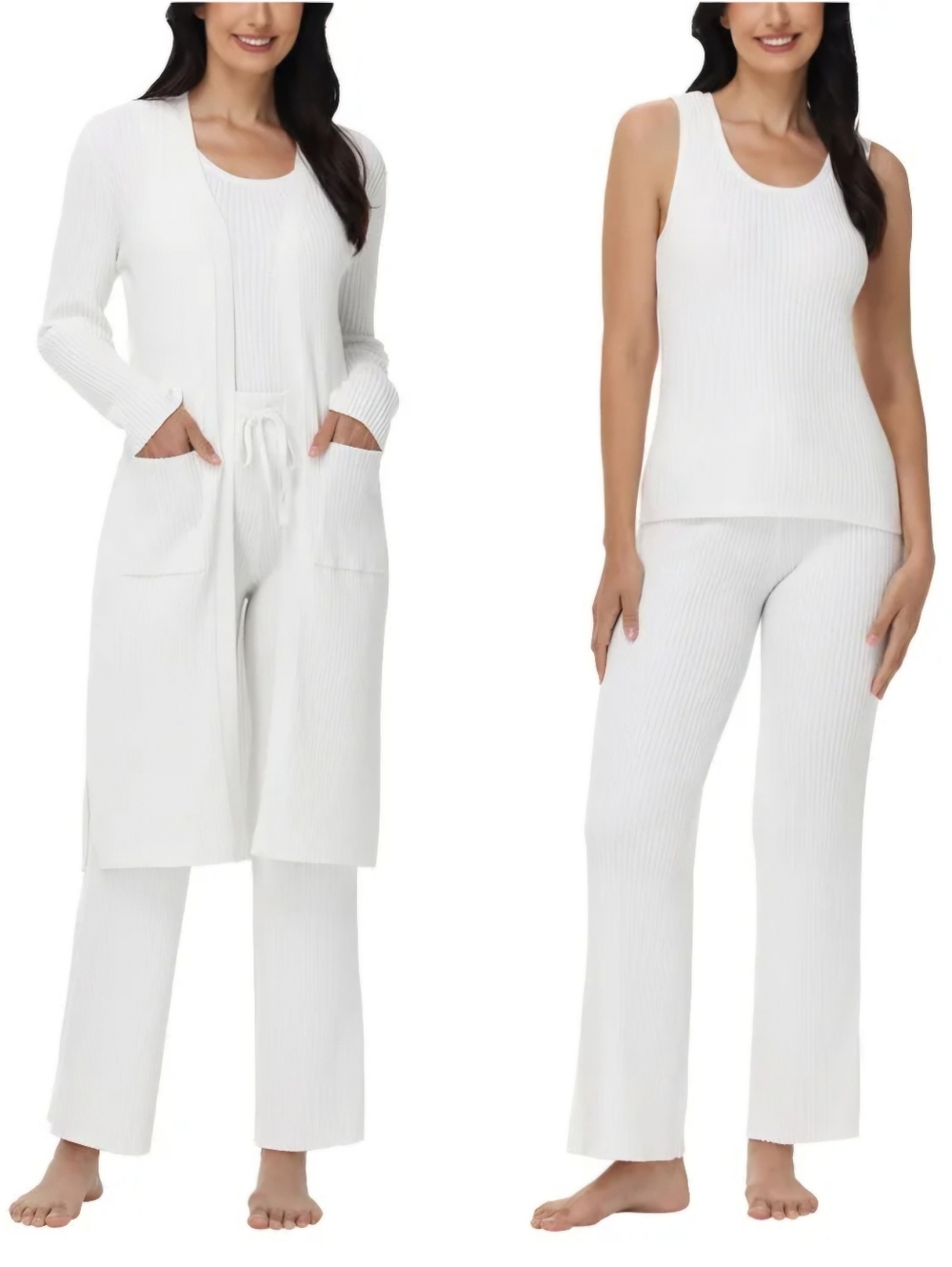 NEW! 525 Women's Cream 3 Piece Lounge Set Size XXL